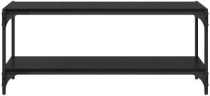 vidaXL vidaXL Szafka pod telewizor Czarny Dąb 100x33x41cm 5