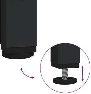 vidaXL vidaXL Szafka pod telewizor Czarny Dąb 100x33x41cm 9