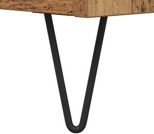 vidaXL vidaXL Szafka pod telewizor z szufladą Stare drewno 150 x 36 x 30 cm 10