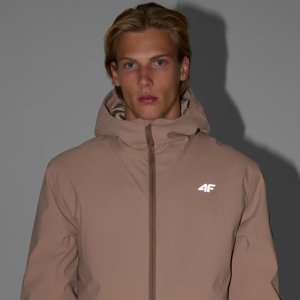 Kurtka narciarska męska 4f Kurtka narciarska męska 4F M0787 beżowa 4FWAW25TTJAM0787 83S 2XL 3