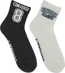Converse Skarpety Converse 2 pak białe, czarne E1345A 43-46 2