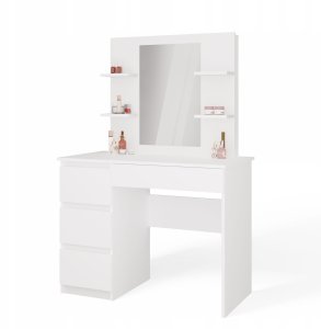 Topeshop MARINA 4P Lustro Mijas Lewe 4 Szuflady 4 Półki Biała 2