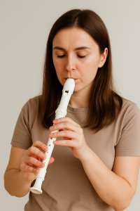 Korbi Instrumenty dęte Flet prosty szkolny sopranowy plastikowy 4