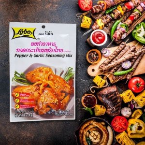 Lobo Pepper and Garlic Seasoning Mix tajska mieszanka przypraw 30g 4