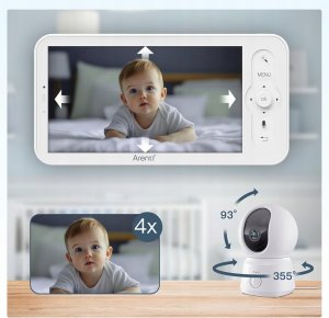 Niania Arenti ARENTI Elektroniczna niania z 2 kamerami i z wyświetlaczem 5" 1080p PTZ 3