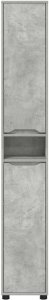 vidaXL vidaXL Szafka Łazienkowa z półką Betonowy szary 30,5 x 30 x 195 cm 6