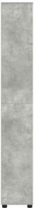 vidaXL vidaXL Szafka Łazienkowa z półką Betonowy szary 30,5 x 30 x 195 cm 7