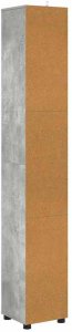 vidaXL vidaXL Szafka Łazienkowa z półką Betonowy szary 30,5 x 30 x 195 cm 8