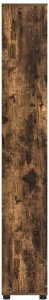 vidaXL vidaXL Szafka Łazienkowa z półką Dąb wędzony 30,5 x 30 x 195 cm 7