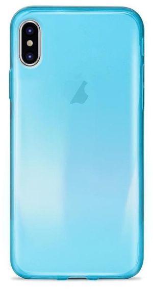 TelForceOne Puro nakładka Nude 0.3 mm do iPhone X niebieska transparentna (AKGETPUROET00061) 1