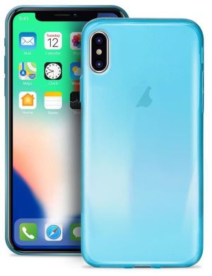TelForceOne Puro nakładka Nude 0.3 mm do iPhone X niebieska transparentna (AKGETPUROET00061) 4
