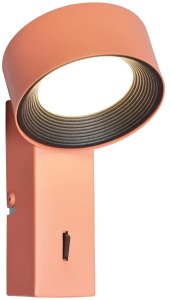 Oprawa schodowa Italux Lampka ścienna ledowa Otal WL-47390-1-OR LED 1,8W 4000K pomarańczowa 2
