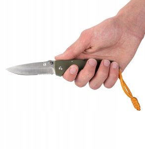 Mil-Tec Nóż EDC składany ze sznurkiem  Homey's, DIY, Karl, stal nierdzewna G10, pudełko 5