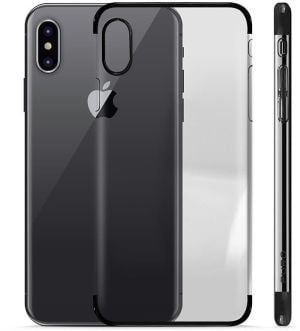 Puro Verge Crystal Cover Etui iPhone X, czarny (IPCXVERGEBLK) 1