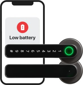 Spreest ZAMEK ELEKTRONICZNY KLAMKA DO DRZWI NA KOD SZYFR TTLOCK SMART APLIKACJA 11