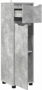 vidaXL vidaXL Szafka Łazienkowa z szufladą Betonowy szary 30,5 x 30 x 101 cm 5