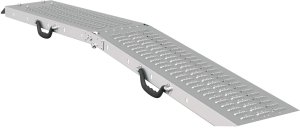vidaXL vidaXL Składana rampa 200kg na rampę 2 pcs Srebrny 166 x 23 x 4,5 cm 4