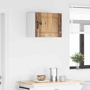 vidaXL vidaXL Szafka kuchenna z półką z drzwiami Stare drewno 50 x 31 x 40 cm 4
