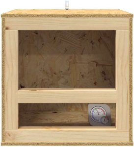 vidaXL vidaXL Terrarium Brązowy 40 x 40 x 40 cm OSB 6