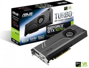 Karta graficzna Asus GeForce GTX 1070 Ti Turbo 8GB GDDR5 (256 bit) DVI-D, HDMI, 3xDP, BOX (TURBO-GTX1070TI-8G) 1