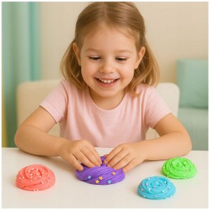 Branded toys Glinka Slime Dla Dzieci Lody Babeczki Masa Plastyczna Sensoryka + Ozdoby 9