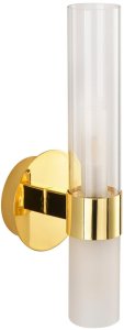 Kinkiet Orlicki Design Lampa ścienna tuba Candela DN1505-1 gold Step szklana złota 2