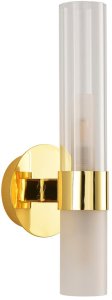 Kinkiet Orlicki Design Lampa ścienna tuba Candela DN1505-1 gold Step szklana złota 3