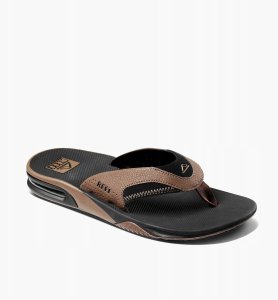 Reef M'S Fanning, black and tan, 44 (us 11) 2
