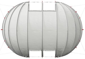 vidaXL vidaXL Namiot basenowy Szary 640 x 432 x 205 cm 9