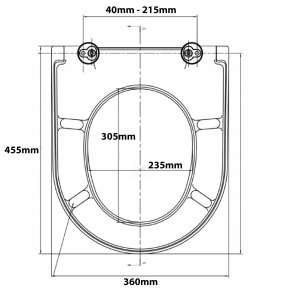 Deska bidetowa Cersanit Deska sedesowa Renew Force WOLNOOPADAJĄCA DESKA Z ŁATWYM WYPINANIEM biały 6