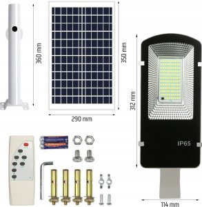 Interlook Lampa uliczna Interlook 800 W 80000 lm zasilanie solarne 11