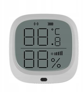 GoMedia Czujnik temp. i wilgotności Tuya / Zigbee z lux. 2