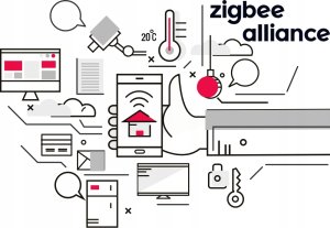 GoMedia Czujnik temp. i wilgotności Tuya / Zigbee z lux. 8