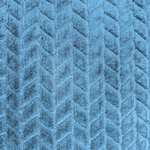 kontrast Koc tłoczony Fuero 200x220 błękitny miękki ciepły narzuta 2