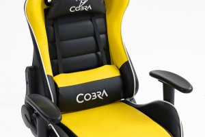 Fotel Cobra Rebel CR201 Żółto-czarny (CR201 żółto-czarny) 9