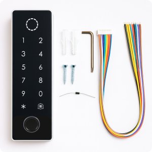Spreest Zamek Szyfrowy do drzwi furtki na odcisk kod klawiatura zewnętrzny RFID 7