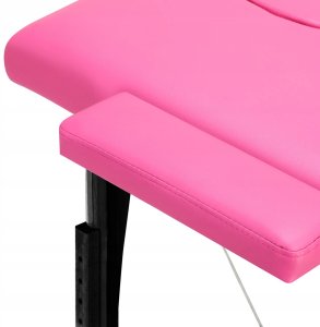 Activeshop Stół składany do masażu drewniany Balance 2 segmentowe róż czarne drewno 8