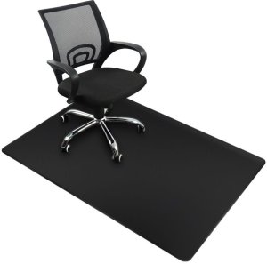 OSKAR Mata ochronna czarna PVC 140x100 pod krzesło obrotowe i biurko 3