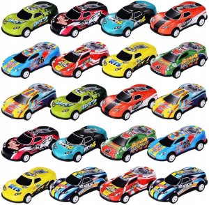 click4TOYS Resoraki Autka Wyścigowe Samochodziki Z Napędem Metalowe Auta 70Szt Kuferek 7