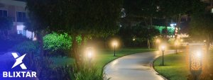Blixstar BLIXTAR Ogrodowa Lampa Solarna 33 LED, Wbijana Pochodnia Płomień Latarnia 2
