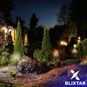 Blixstar BLIXTAR Ogrodowa Lampa Solarna 33 LED, Wbijana Pochodnia Płomień Latarnia 10