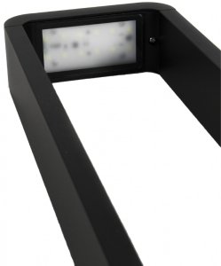 Lampa podłogowa SuperLed Ledowa ogrodowa lampa stojąca Bento 6761 SuperLED 8W IP44 czarna 3