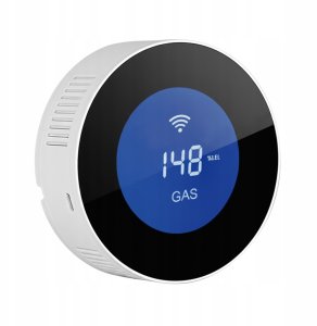 Benetech CZUJNIK GAZÓW PALNYCH DETEKTOR ALARM APP TUYA SMART LIFE LCD USB ŁADOWARKA 5