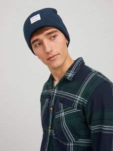 Jack & Jones Jack&Jones czapka JACLONG KNIT BEANIE12150627 Navy Blazer 3