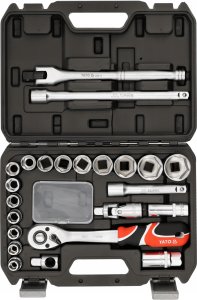 Toya YATO Zestaw kluczy 1/2" 24el 2