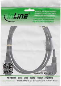 InLine InLine Power Cable – Angled Earthing Contact to C13 Lockable – 2 m 2