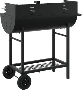 vidaXL vidaXL Grill węglowy Z regulacją Czarny 96,5 x 42,5 x 88,5 cm 6
