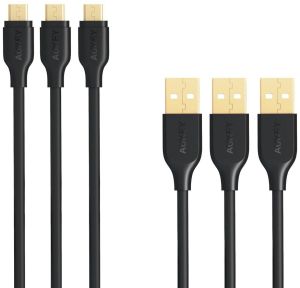 Kabel USB Aukey USB-A - microUSB 2 m Czarny (CB-MD3 Black) 1