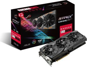 Karta graficzna Asus Radeon RX 580 ROG Strix GAMING TOP edition 8GB GDDR5 (256 bit), DVI-D, 2xHDMI, 2xDisplayPort, BOX (ROG-STRIX-RX580-T8G-GAMING) 1