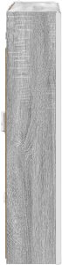 vidaXL vidaXL Szafka z lustrem do łazienki Szary Sonoma 63,5 x 15,5 x 70 cm 8